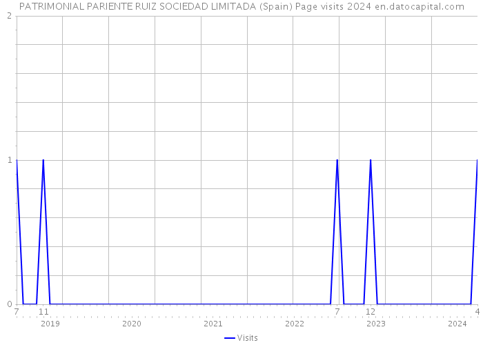 PATRIMONIAL PARIENTE RUIZ SOCIEDAD LIMITADA (Spain) Page visits 2024 