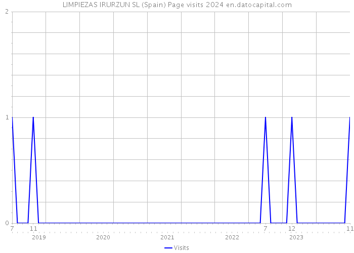 LIMPIEZAS IRURZUN SL (Spain) Page visits 2024 