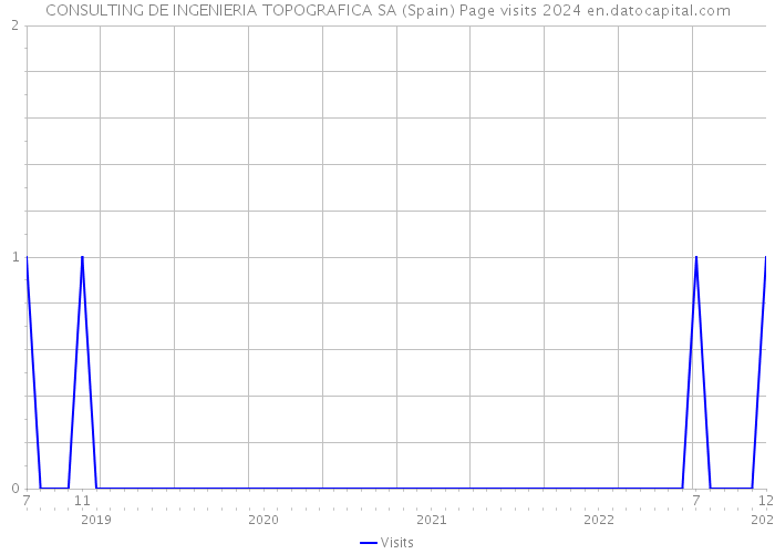 CONSULTING DE INGENIERIA TOPOGRAFICA SA (Spain) Page visits 2024 