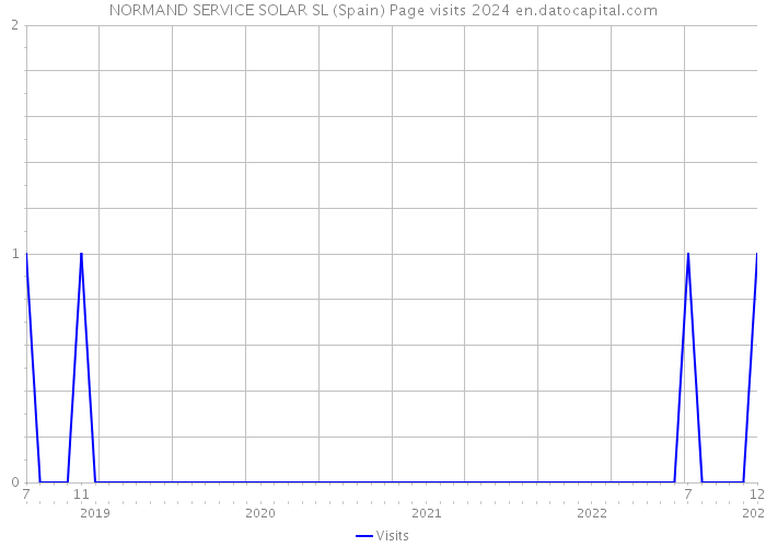 NORMAND SERVICE SOLAR SL (Spain) Page visits 2024 