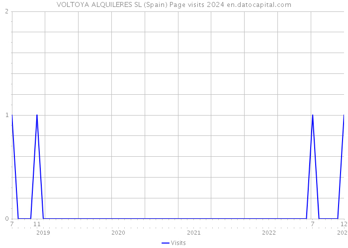 VOLTOYA ALQUILERES SL (Spain) Page visits 2024 