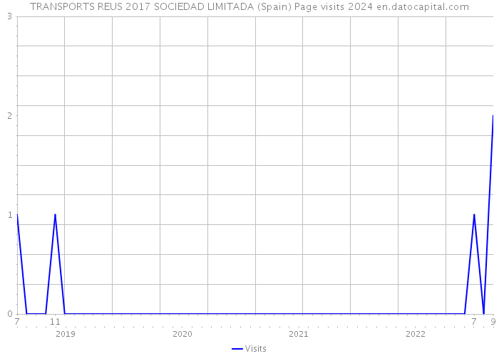 TRANSPORTS REUS 2017 SOCIEDAD LIMITADA (Spain) Page visits 2024 