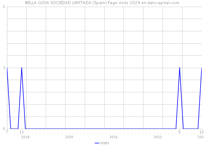 BELLA GIOIA SOCIEDAD LIMITADA (Spain) Page visits 2024 