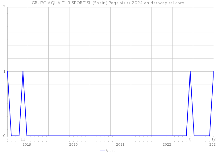 GRUPO AQUA TURISPORT SL (Spain) Page visits 2024 