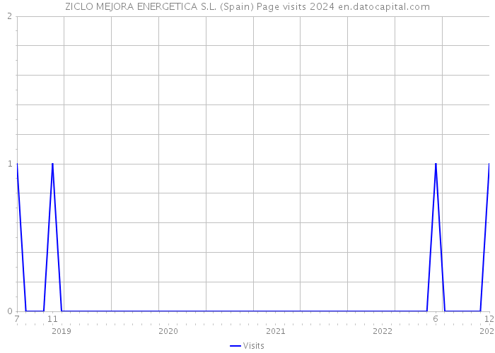 ZICLO MEJORA ENERGETICA S.L. (Spain) Page visits 2024 