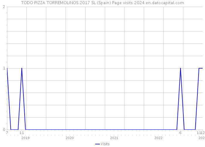 TODO PIZZA TORREMOLINOS 2017 SL (Spain) Page visits 2024 