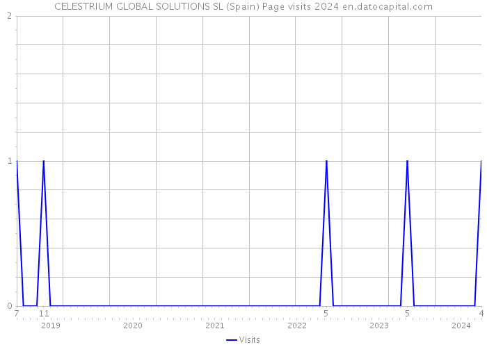 CELESTRIUM GLOBAL SOLUTIONS SL (Spain) Page visits 2024 