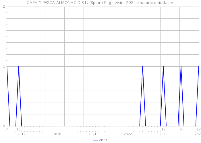 CAZA Y PESCA ALMONACID S.L. (Spain) Page visits 2024 