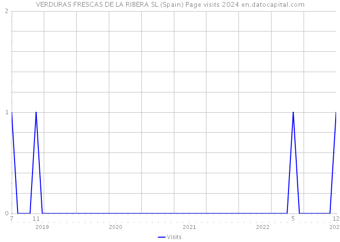 VERDURAS FRESCAS DE LA RIBERA SL (Spain) Page visits 2024 