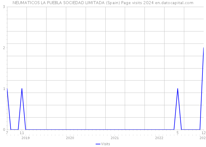 NEUMATICOS LA PUEBLA SOCIEDAD LIMITADA (Spain) Page visits 2024 