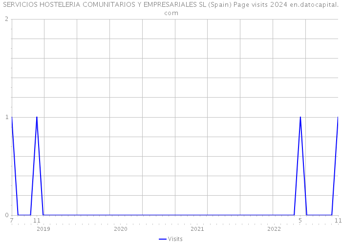 SERVICIOS HOSTELERIA COMUNITARIOS Y EMPRESARIALES SL (Spain) Page visits 2024 