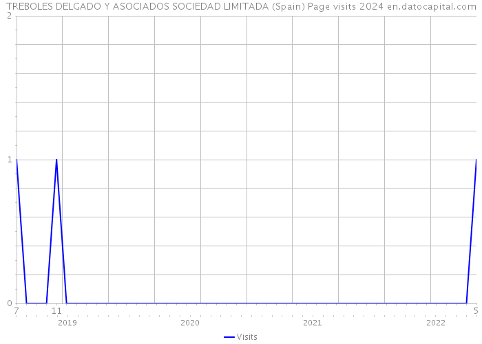 TREBOLES DELGADO Y ASOCIADOS SOCIEDAD LIMITADA (Spain) Page visits 2024 