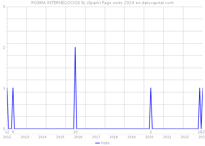 ROSMA INTERNEGOCIOS SL (Spain) Page visits 2024 