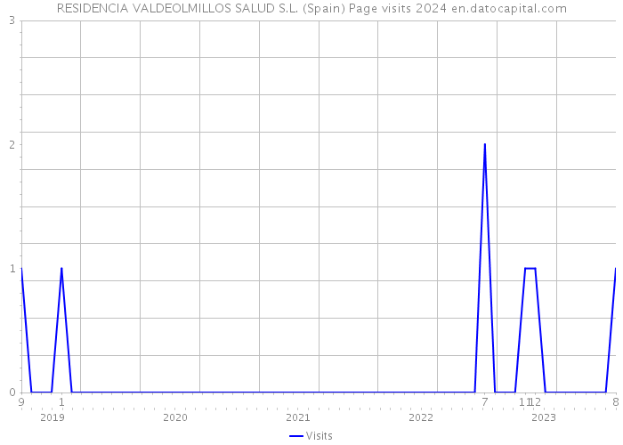 RESIDENCIA VALDEOLMILLOS SALUD S.L. (Spain) Page visits 2024 