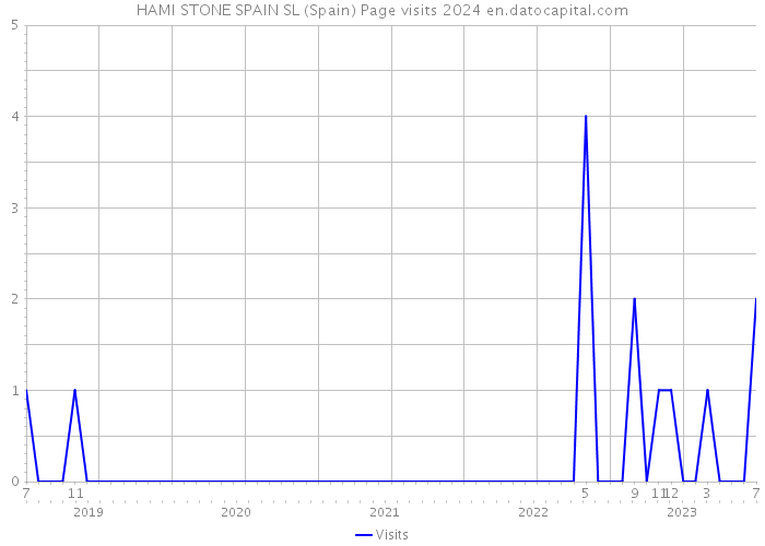 HAMI STONE SPAIN SL (Spain) Page visits 2024 