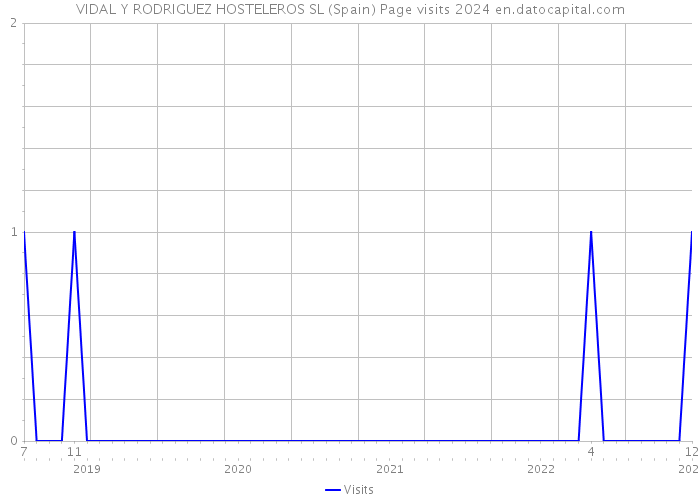 VIDAL Y RODRIGUEZ HOSTELEROS SL (Spain) Page visits 2024 