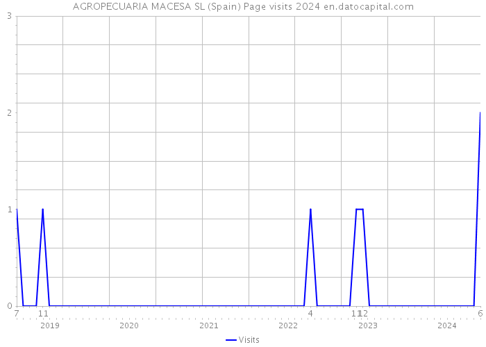 AGROPECUARIA MACESA SL (Spain) Page visits 2024 
