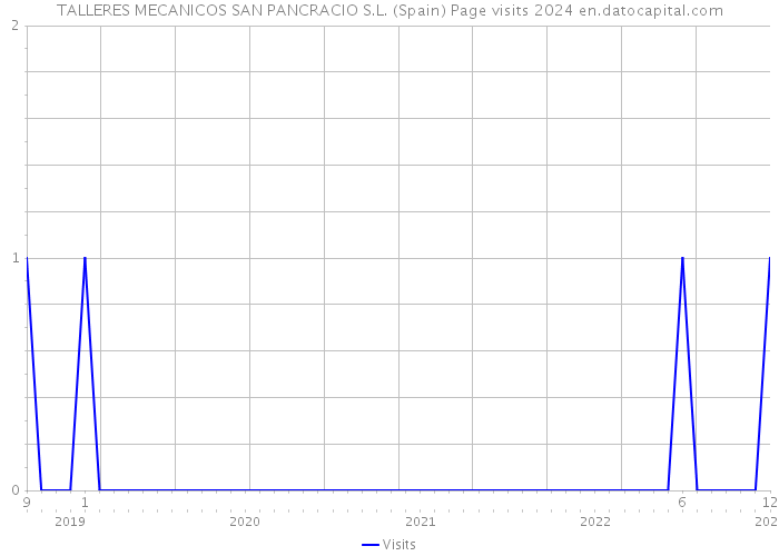 TALLERES MECANICOS SAN PANCRACIO S.L. (Spain) Page visits 2024 