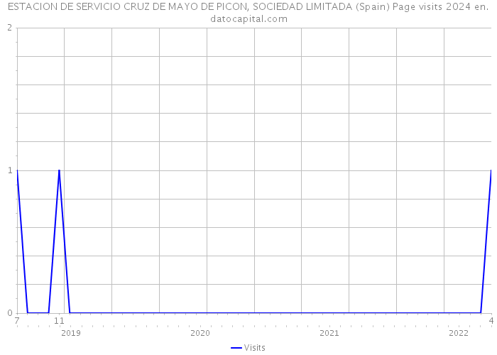 ESTACION DE SERVICIO CRUZ DE MAYO DE PICON, SOCIEDAD LIMITADA (Spain) Page visits 2024 