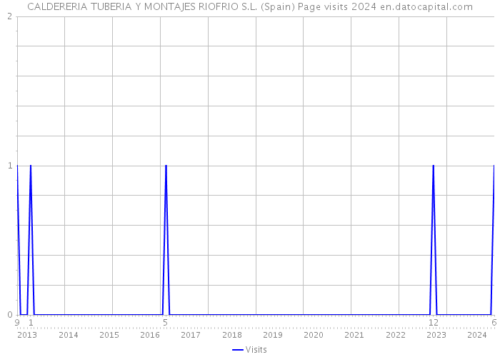 CALDERERIA TUBERIA Y MONTAJES RIOFRIO S.L. (Spain) Page visits 2024 