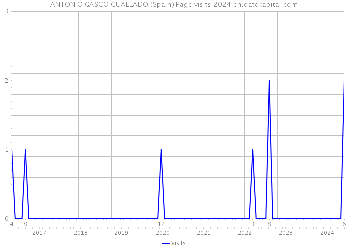 ANTONIO GASCO CUALLADO (Spain) Page visits 2024 