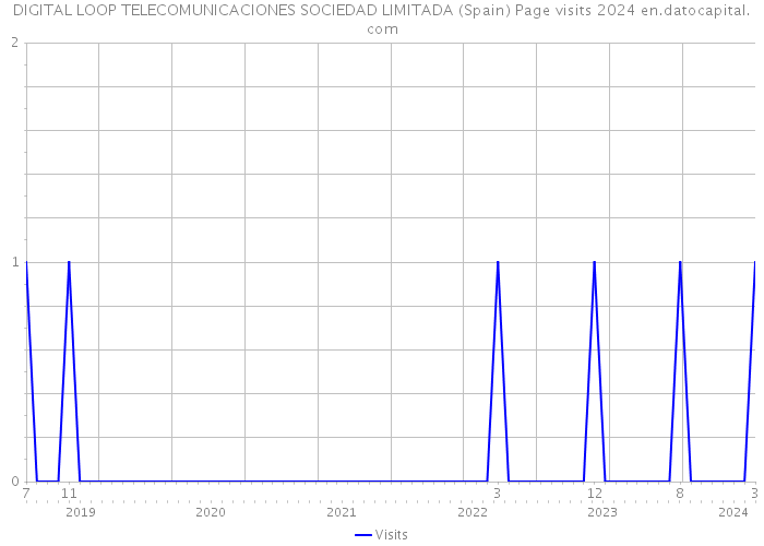 DIGITAL LOOP TELECOMUNICACIONES SOCIEDAD LIMITADA (Spain) Page visits 2024 