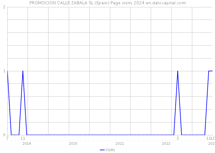 PROMOCION CALLE ZABALA SL (Spain) Page visits 2024 