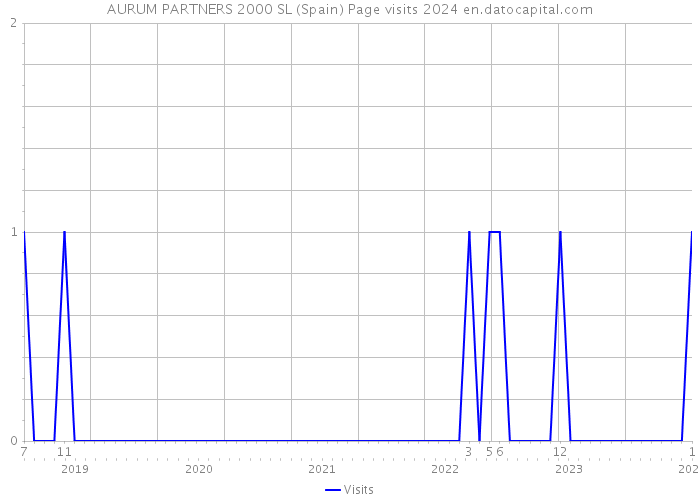 AURUM PARTNERS 2000 SL (Spain) Page visits 2024 