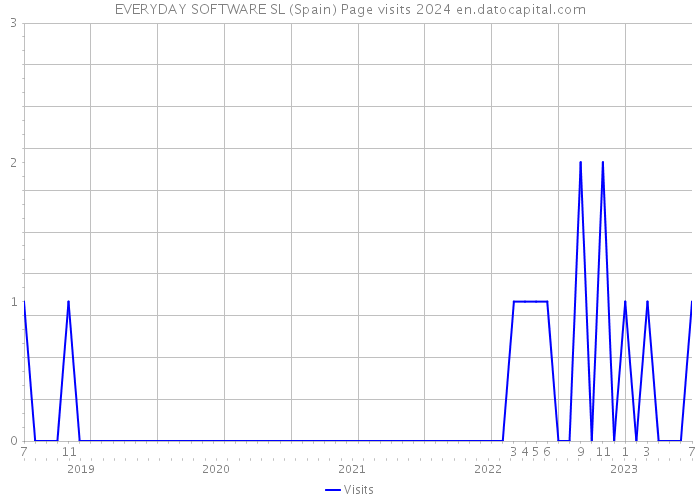 EVERYDAY SOFTWARE SL (Spain) Page visits 2024 