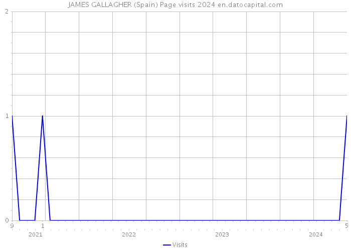 JAMES GALLAGHER (Spain) Page visits 2024 
