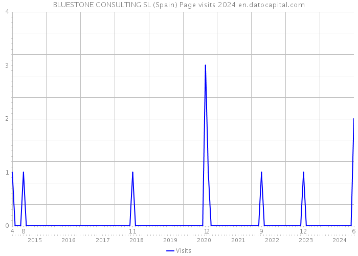 BLUESTONE CONSULTING SL (Spain) Page visits 2024 
