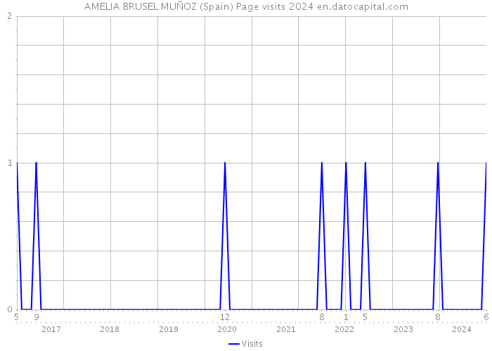 AMELIA BRUSEL MUÑOZ (Spain) Page visits 2024 