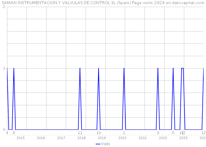 SAMAN INSTRUMENTACION Y VALVULAS DE CONTROL SL (Spain) Page visits 2024 