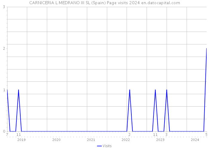 CARNICERIA L MEDRANO III SL (Spain) Page visits 2024 
