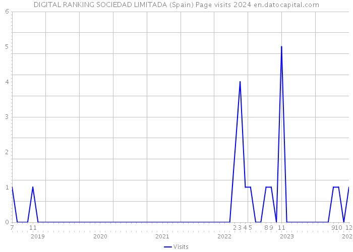 DIGITAL RANKING SOCIEDAD LIMITADA (Spain) Page visits 2024 
