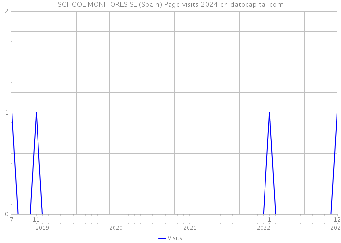 SCHOOL MONITORES SL (Spain) Page visits 2024 