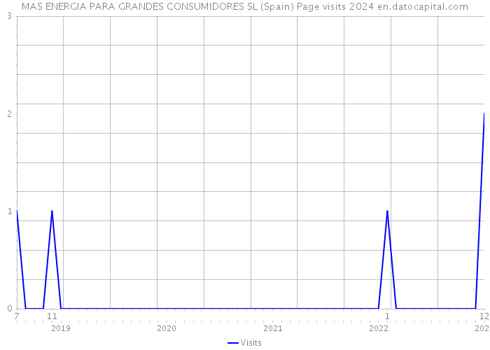 MAS ENERGIA PARA GRANDES CONSUMIDORES SL (Spain) Page visits 2024 