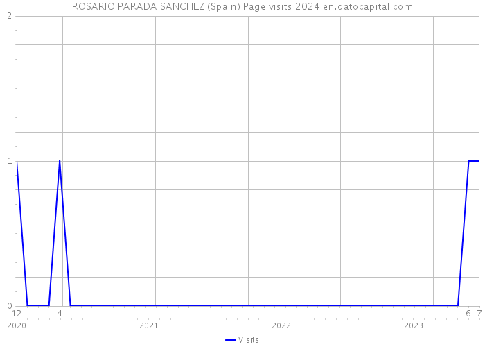 ROSARIO PARADA SANCHEZ (Spain) Page visits 2024 
