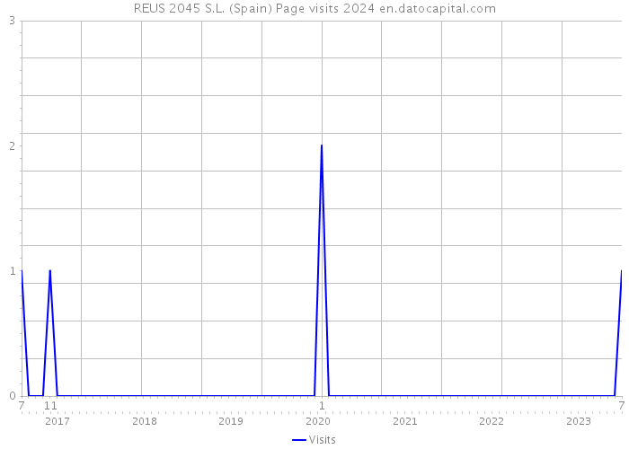 REUS 2045 S.L. (Spain) Page visits 2024 