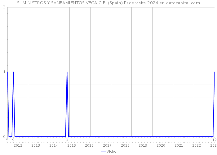 SUMINISTROS Y SANEAMIENTOS VEGA C.B. (Spain) Page visits 2024 