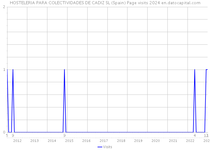 HOSTELERIA PARA COLECTIVIDADES DE CADIZ SL (Spain) Page visits 2024 