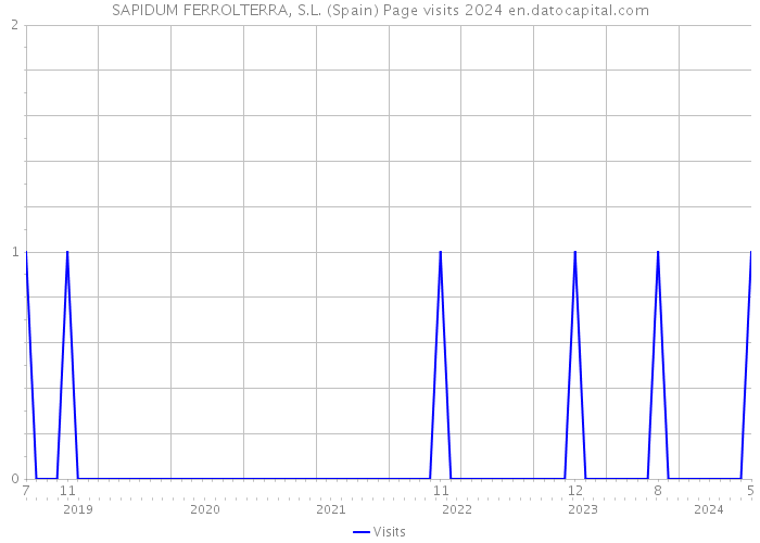 SAPIDUM FERROLTERRA, S.L. (Spain) Page visits 2024 