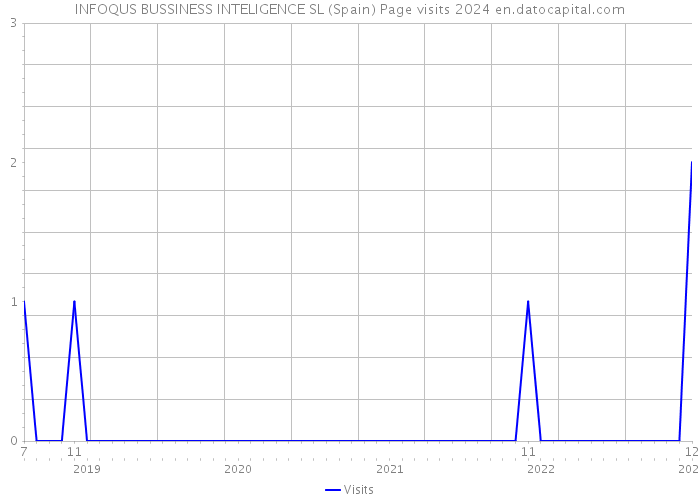 INFOQUS BUSSINESS INTELIGENCE SL (Spain) Page visits 2024 