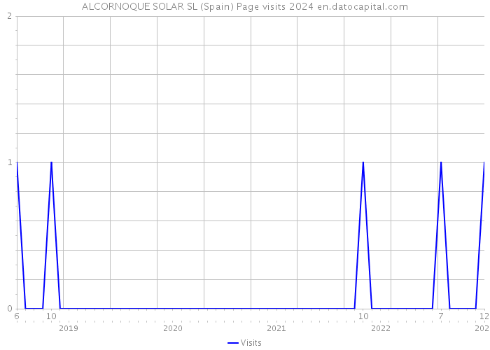ALCORNOQUE SOLAR SL (Spain) Page visits 2024 