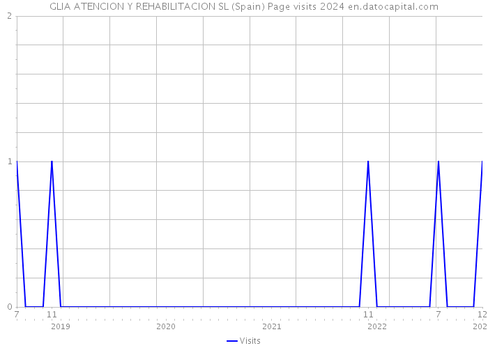 GLIA ATENCION Y REHABILITACION SL (Spain) Page visits 2024 