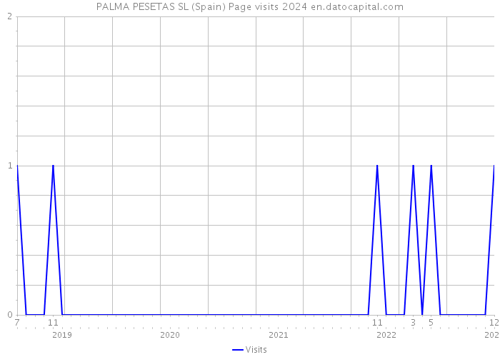 PALMA PESETAS SL (Spain) Page visits 2024 