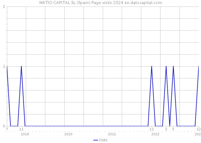 WATIO CAPITAL SL (Spain) Page visits 2024 