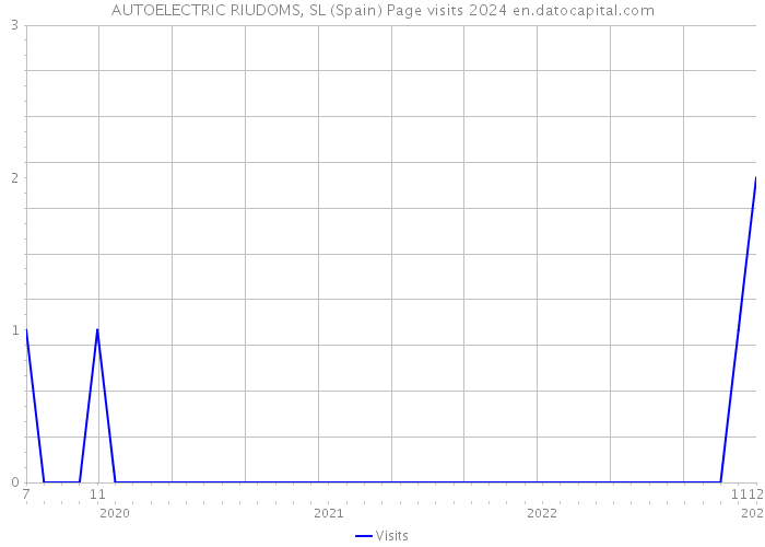 AUTOELECTRIC RIUDOMS, SL (Spain) Page visits 2024 