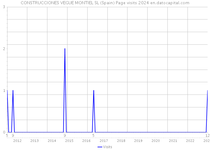 CONSTRUCCIONES VEGUE MONTIEL SL (Spain) Page visits 2024 