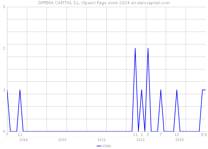 DIPEMA CAPITAL S.L. (Spain) Page visits 2024 